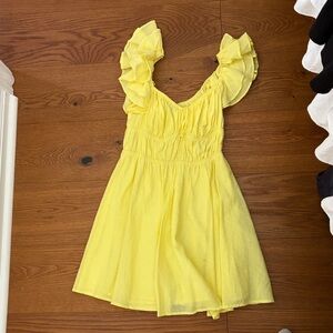 Cotton Candy Light Yellow Dress
